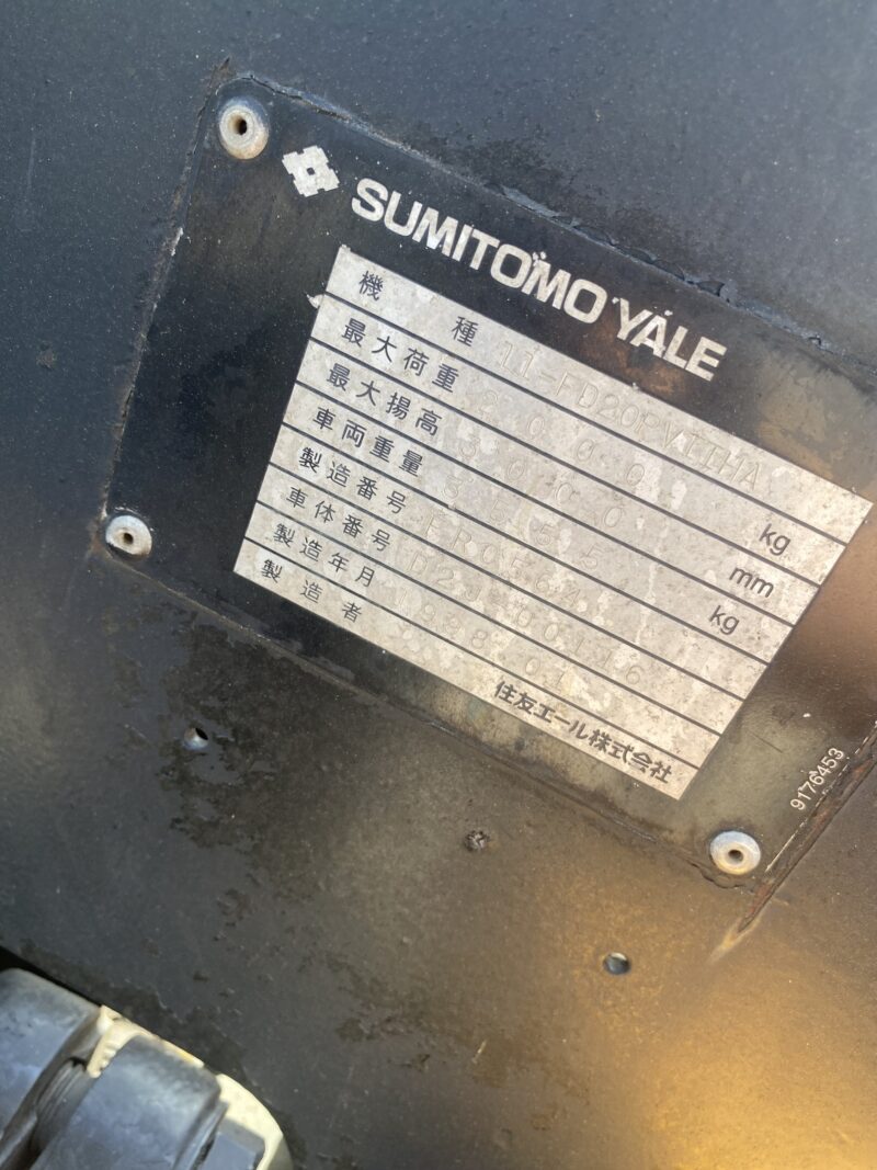 Xe nâng dầu Sumitomo 2 tấn